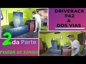 How to configure the DBX DriverACK PA2 two-way 2020