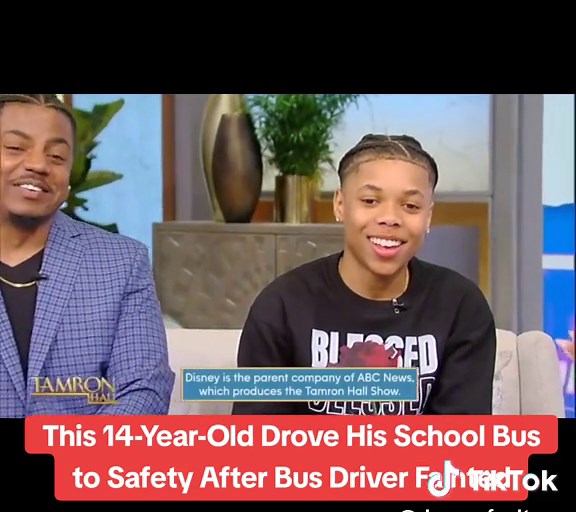 This 14-Year-Old Drove His School Bus to Safety After Bus Driver Fainted #fyp #blacktiktok #foryoupage #explorepage #tiktoknews #pourtoi