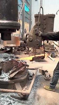 Inside the forging factory Massive Shaft Forging Process #forging #process #globalforgehub #machine