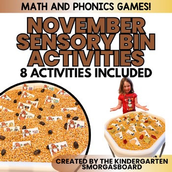 Kindergarten Sensory Bin Activities: November, Fall And Thanksgiving