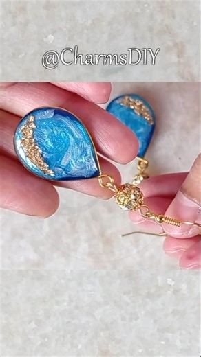 DIY UV RESIN EARRINGS | Time to assemble the UV RESIN Earrings. #shorts