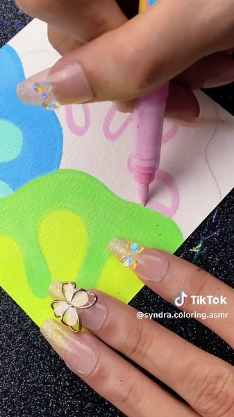 Relaxing ASMR Coloring Book Experience