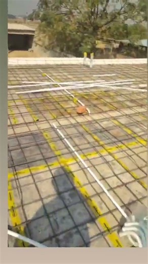 “Electrician work slab te 💡”“Roof wiring before concrete 🧱”“New house wiring setup”