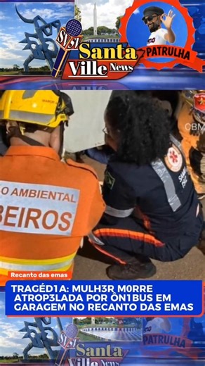 Santa Ville News /Seu portal de noticias on Instagram: "Uma fatalidade foi registrada na noite desta quarta-feira (24/12), por volta das 20h, na garagem da empresa URBI, localizada na QR 114, no Recanto das Emas, no Distrito Federal. De acordo com informações do Corpo de Bombeiros Militar do Distrito Federal (CBMDF), ao chegarem ao local, as equipes de socorro encontraram uma vítima do sexo feminino caída ao solo, sob um ônibus de transporte urbano. A vítima recebeu atendimento seguindo o protoc