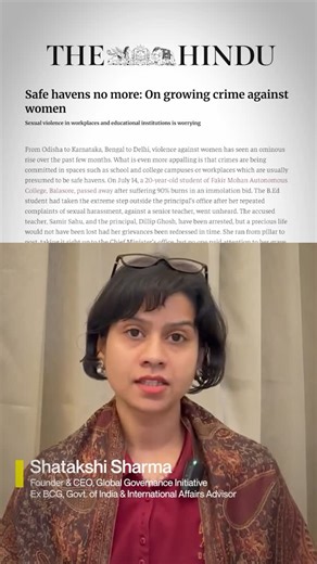 Shatakshi Sharma (all things career & lifestyle) on Instagram: "Women are treated as 2nd class citizen in INDIA !"