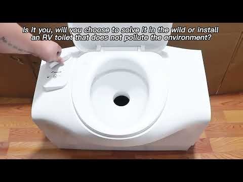 RV Van Electrical Cassette Toilet for Campervan, Caravan, or Motorhome - Model: Electric Flush