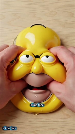 Homer Simpson Slime Face 🧍 Ultra Realistic Jelly Transformation | Surreal AI Art 8K