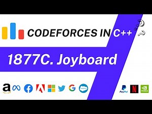 Joyboard | Codeforces Round 902 ( Div. 2 ) | Codeforces Problem 1877C Solution