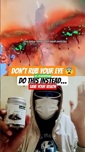 If Your Eye Is Irritated… Do This Fast 😨 | 目に異物が入ったらこうする @zackdfilms