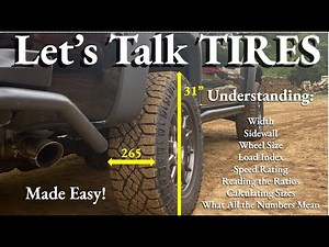 How to Understand the Numbers on Your Tires!