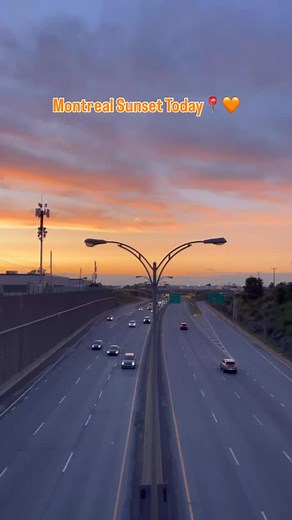 Montreal Sunset Today📍🧡 🎥: @mtl.514image #montreal #montréal #montreall #quebec #québec | Mtl Image