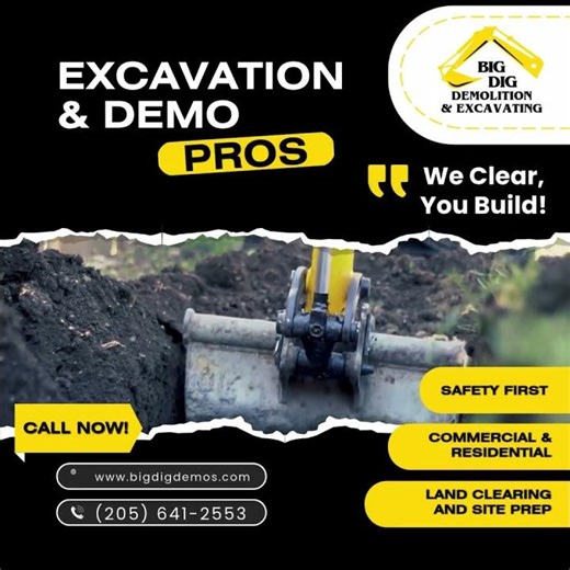 Big Dig Demolition & Excavating | Power, Precision & Professional Site Prep Services 🚜