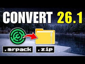 How To Convert .MRPACK to Zip & Use Modrinth Packs For Minecraft Java 26.1