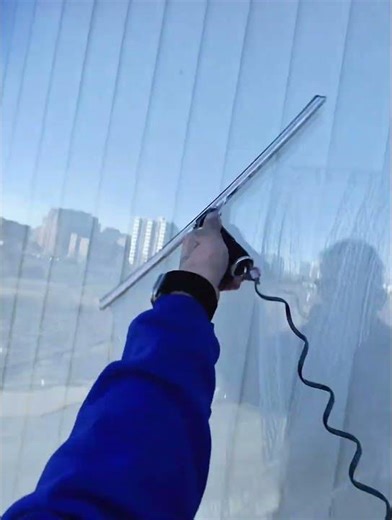 High rise window washing #windowcleaning