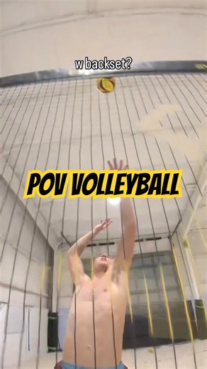 RATE MY BACK SET.. #volleyball #pov