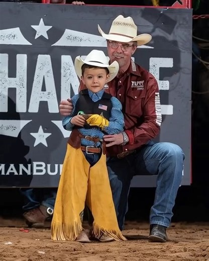 Two generations of bull riders. | Rodeo Cowboy Hall of Fame