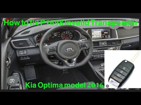 P1698 Invalid Transponder Kia optima model 2016 How fix immo off by immo doctor