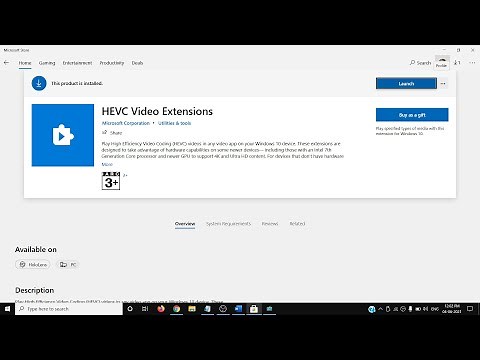 Fix HEVC Video Extensions Not Installing Automatically After Buying It On Windows 10