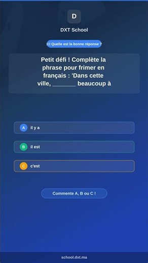 Petit défi ! Complète la phrase pour frimer en français : 'Dans cette ville, ___ 🤔 #Shorts