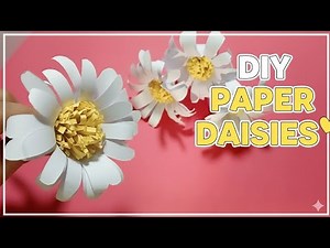 Craft Cute Paper Daisies in Minutes! 🌼 | Fun & Easy DIY Flower Idea