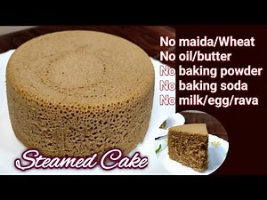 Delicious steamed cake | no oven no bake no beater | eggless steamed cake |