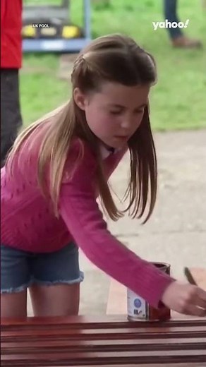 Princess Charlotte, Prince George and Prince Louis volunteer at scouts 'Big Help Out' | #shorts