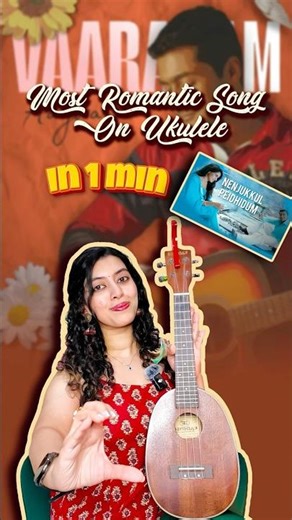 Nenjukkul Peythidum Ukulele Tutorial in 30 Sec 🎸🔥 #shorts #tutorial #ukuleletutorial