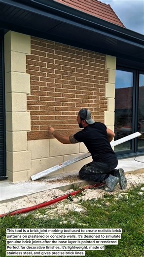 Wall Transformation! Brick Effect Painting Technique You Must See | Realistic Brick Wall Illusion