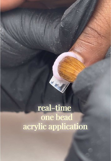 One Bead Acrylic Application Tutorial in One Minute