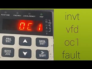 invt vfd oc1 fault.// 3phas vfd invt fault oc1//how to solve vfd fault