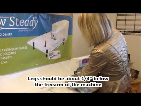 How to Install a Sew Steady Table