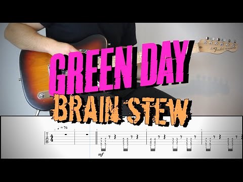 GREEN DAY - BRAIN STEW | Guitar Cover Tutorial (FREE TAB)
