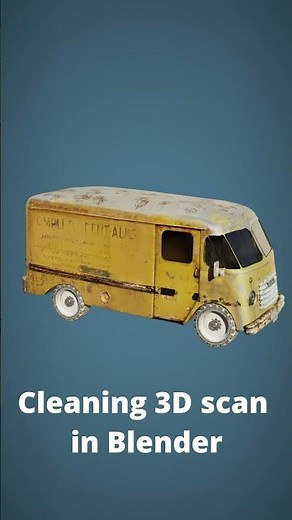 Want a tutorial? Cleaning photogrammetry from Reality capture in Blender.#blender #blender3d #3d