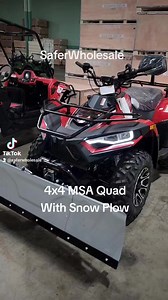 SNOW PLOW WITH QUAD #ATV #PLOWS #SNOWPLOW #ATVWITHPLOW #GET IT SAFERWHOLESALE.COM/PLOWS CALL 1-866-606-3991 TO GET! | SaferWholesaleCom