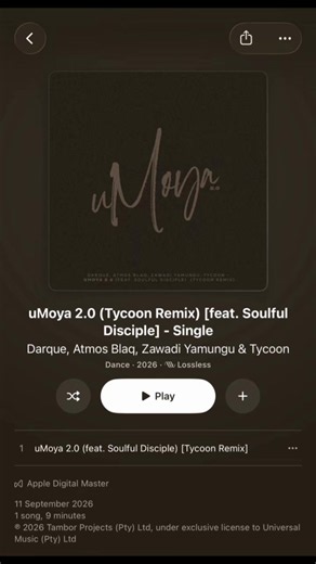 Umoya 2.0 remix Tycoon Amapiano - stream Umoya 2.0 now