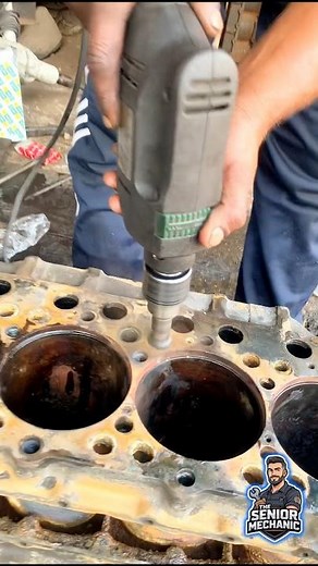 Deep Engine Block Cleaning Tips #engine #shorts #truck #mechanic #viral #shortsfeed #block #cleaning