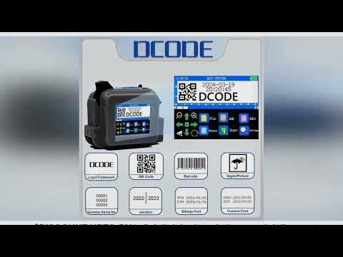 DCODE XMINI 12.7mm Portable Mini Printer Handheld Inkjet Printer Text QR Barcode Image Batch