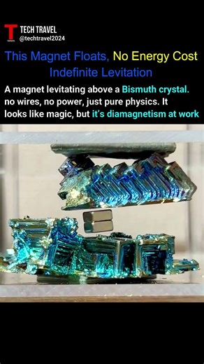 Levitate a Magnet with Bismuth Crystals - No Energy Cost, Indefinite Levitation. #new #sciecne