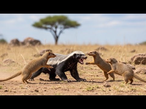 The Fearless Honey Badger vs Mongooses | Nature’s Most Ruthless Survivor