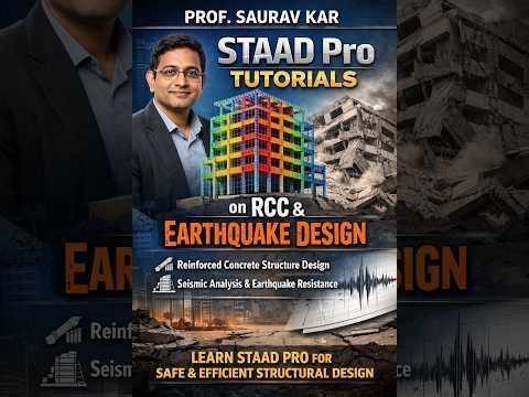 STAAD PRO TUTORIALS || R.C.C. DESIGN DETAILING || SEISMIC ANALYSIS || IS 456:200 || IS 1893:PART 1