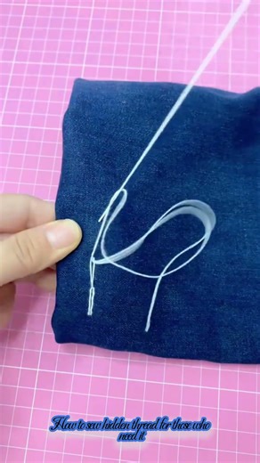 How to sew hidden thread for those who need it