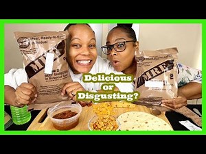 COOKING & EATING MRE (MILITARY COMBAT MEALS) FOR THE FIRST TIME | HONEST REVIEW!