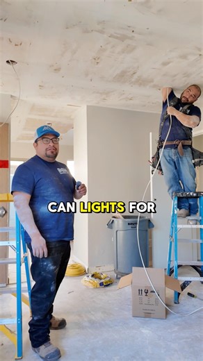 Recessed lighting installation💡 #contractor #electrical #electrician #electric #homeowner