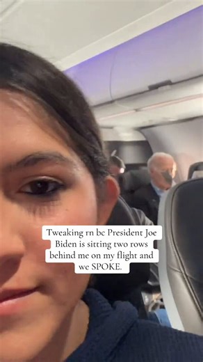 Joe Biden spotted flying commercial.