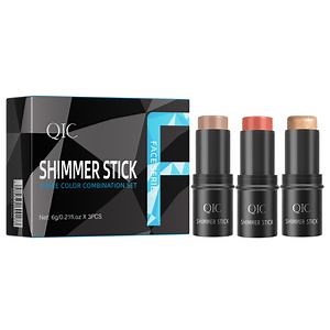 [Hot Item] OEM Highlighting Shade Longwear Makeup Non-Comedogenic Highlight Stick Contour Foundation Stick Set