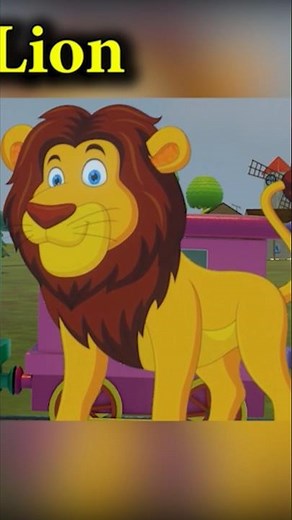 🚂🦁 Learn Wild Animal Names with the Animal Train! 🐘🦓 | Fun & Educational for Kids | #Shorts