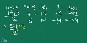 Find missing frequency with the mean of data is given... | Filo