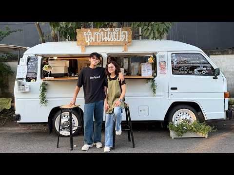 From $30 Startup to Coffee Van Success | Day In The Life Of A Thai Barista Full Day ASMR Vlog Relax