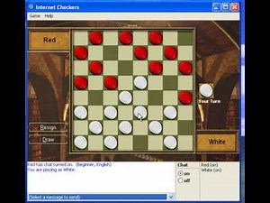 Let's Play Internet Checkers for Windows XP Part 1