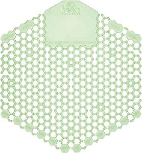 Fresh Products Wave 3D Urinal Screen Virtually Eliminates Urine Splash 30 Day Use Easy Installation Beneficial Bacteria Consistent Fragrance Made in the USA 10pk Urinal Screens Herbal Mint